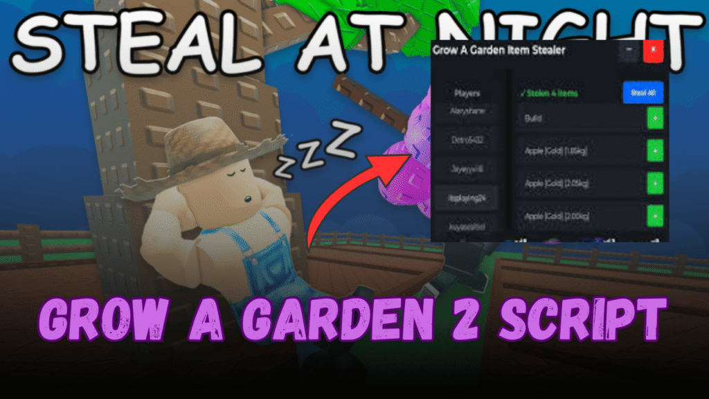 Grow a Garden 2 Script – Auto Steal, Auto Sell, Auto Harvest & More